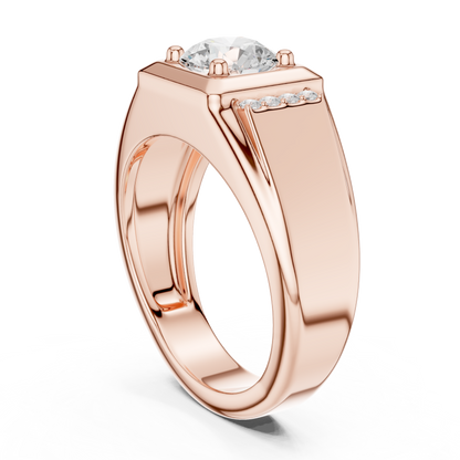 Caledor Solitaire Diamond Ring for Men