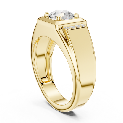 Caledor Solitaire Diamond Ring for Men