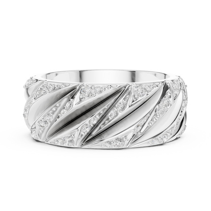 Noir Luxe Diamond Ring for Men