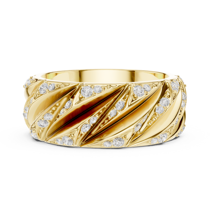 Noir Luxe Diamond Ring for Men