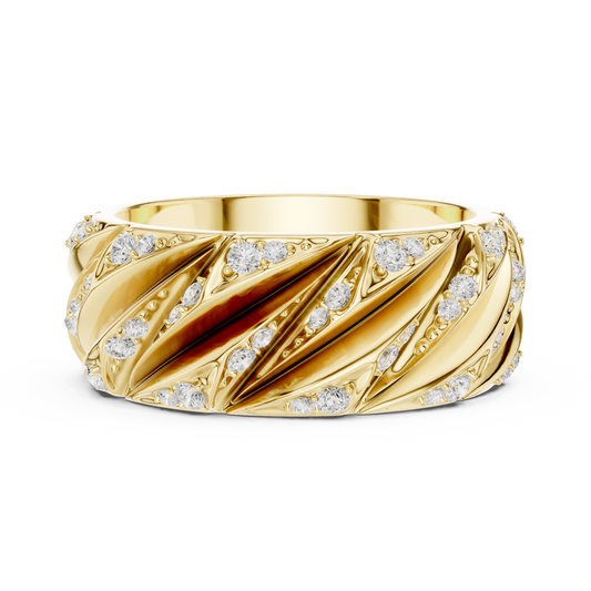 Noir Luxe Diamond Ring for Men