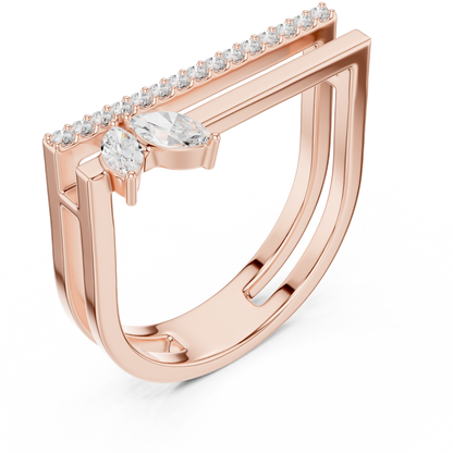 Auryn Crest Diamond Ring