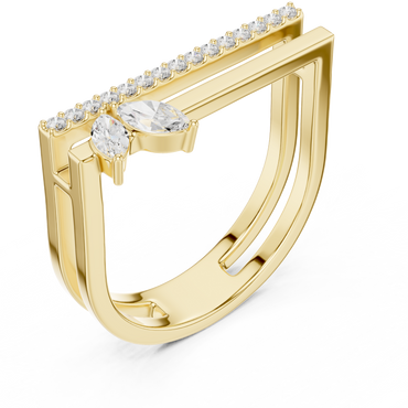 Auryn Crest Diamond Ring