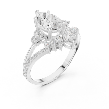 Crystal Pact Diamond Ring