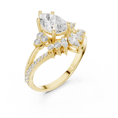 Crystal Pact Diamond Ring