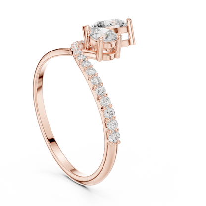Phoenix Knot Diamond Ring