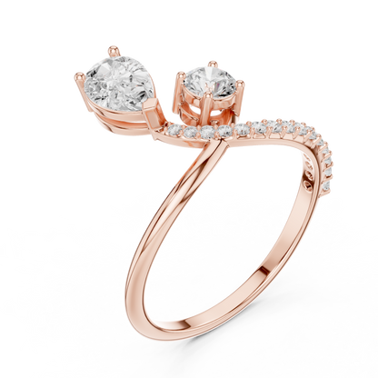 Phoenix Knot Diamond Ring
