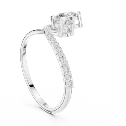Phoenix Knot Diamond Ring
