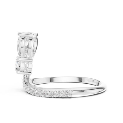 Phoenix Knot Diamond Ring