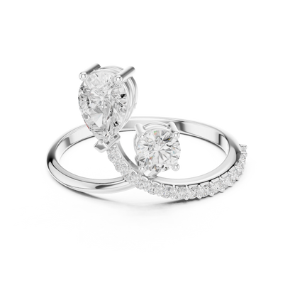 Phoenix Knot Diamond Ring