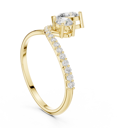 Phoenix Knot Diamond Ring