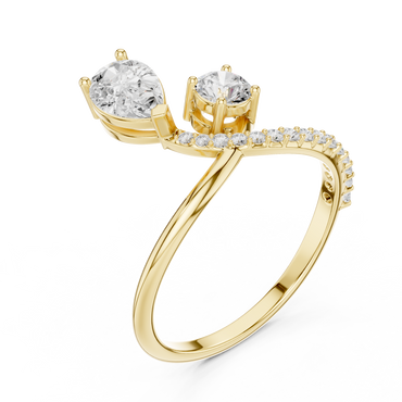 Phoenix Knot Diamond Ring