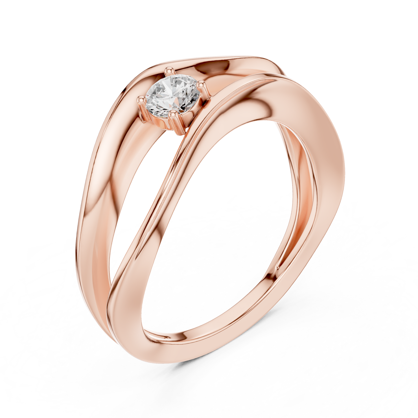 Silken Halo Diamond Ring