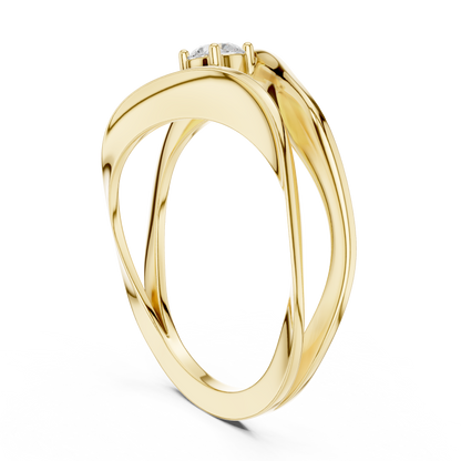 Silken Halo Diamond Ring