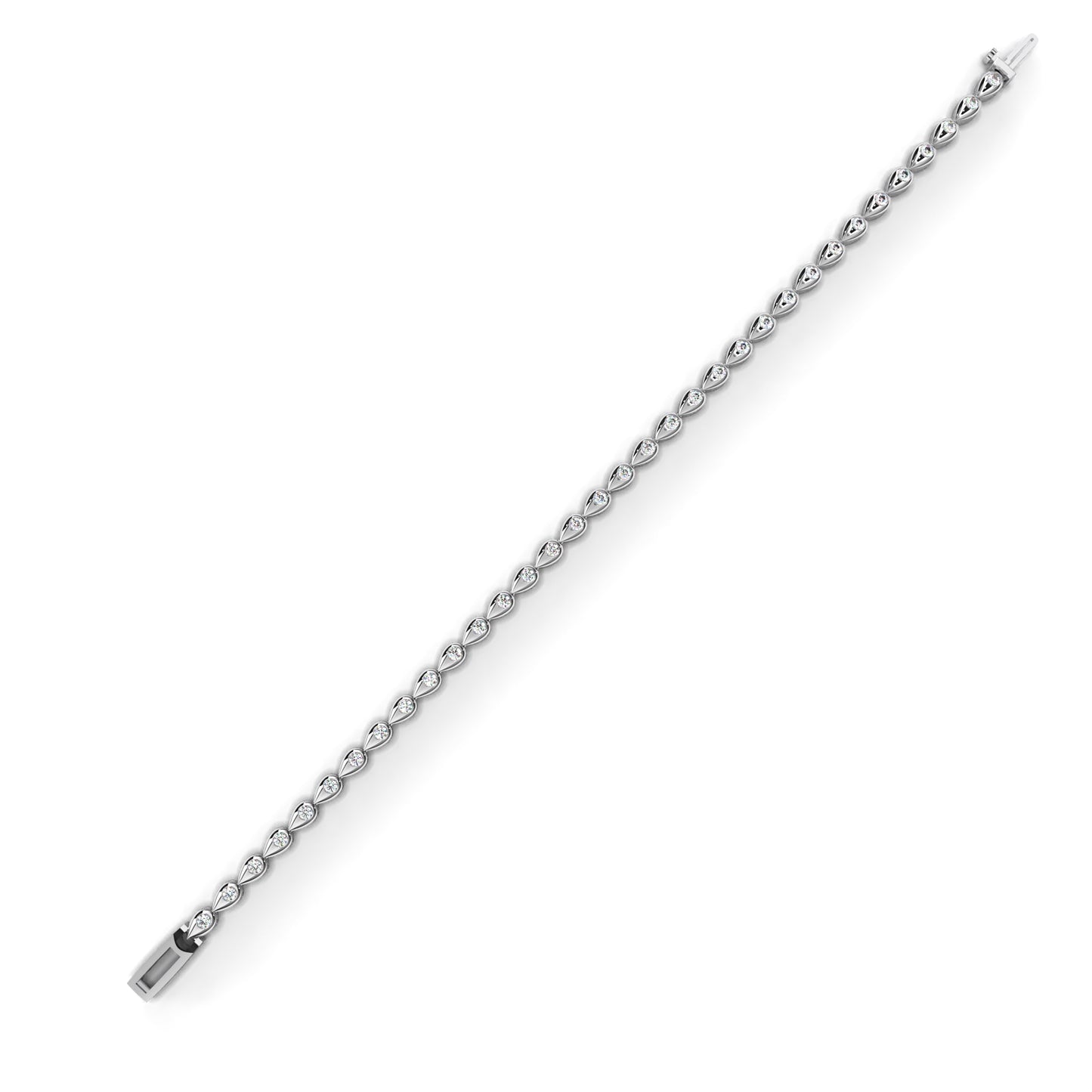 Ivory Shine Line Diamond Bracelet