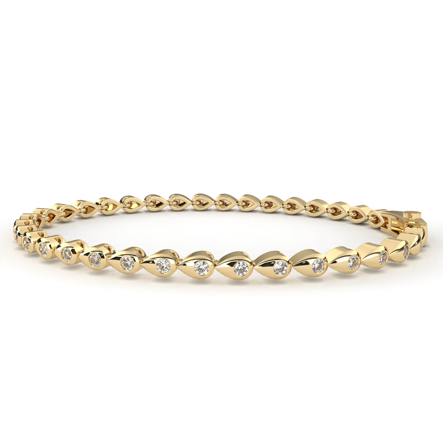 Ivory Shine Line Diamond Bracelet