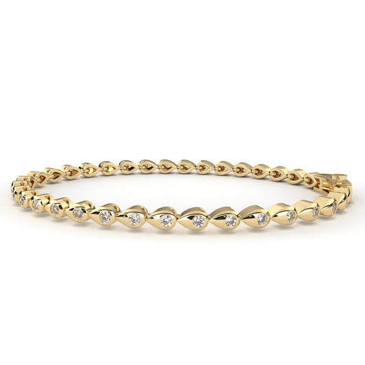 Ivory Shine Line Diamond Bracelet