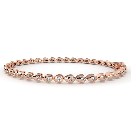 Ivory Shine Line Diamond Bracelet