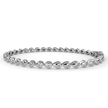 Ivory Shine Line Diamond Bracelet