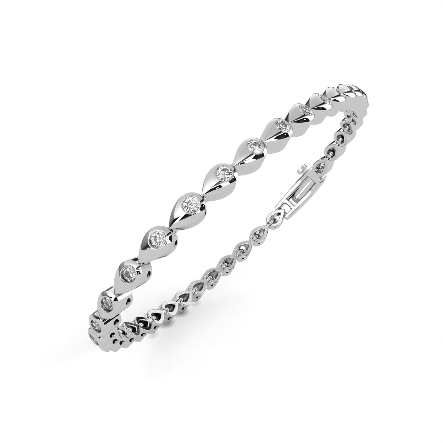 Ivory Shine Line Diamond Bracelet