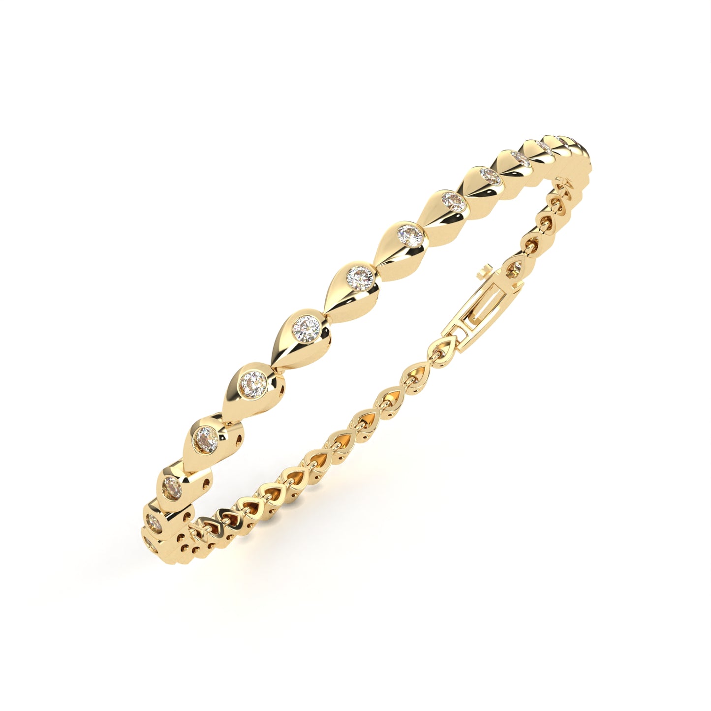 Ivory Shine Line Diamond Bracelet