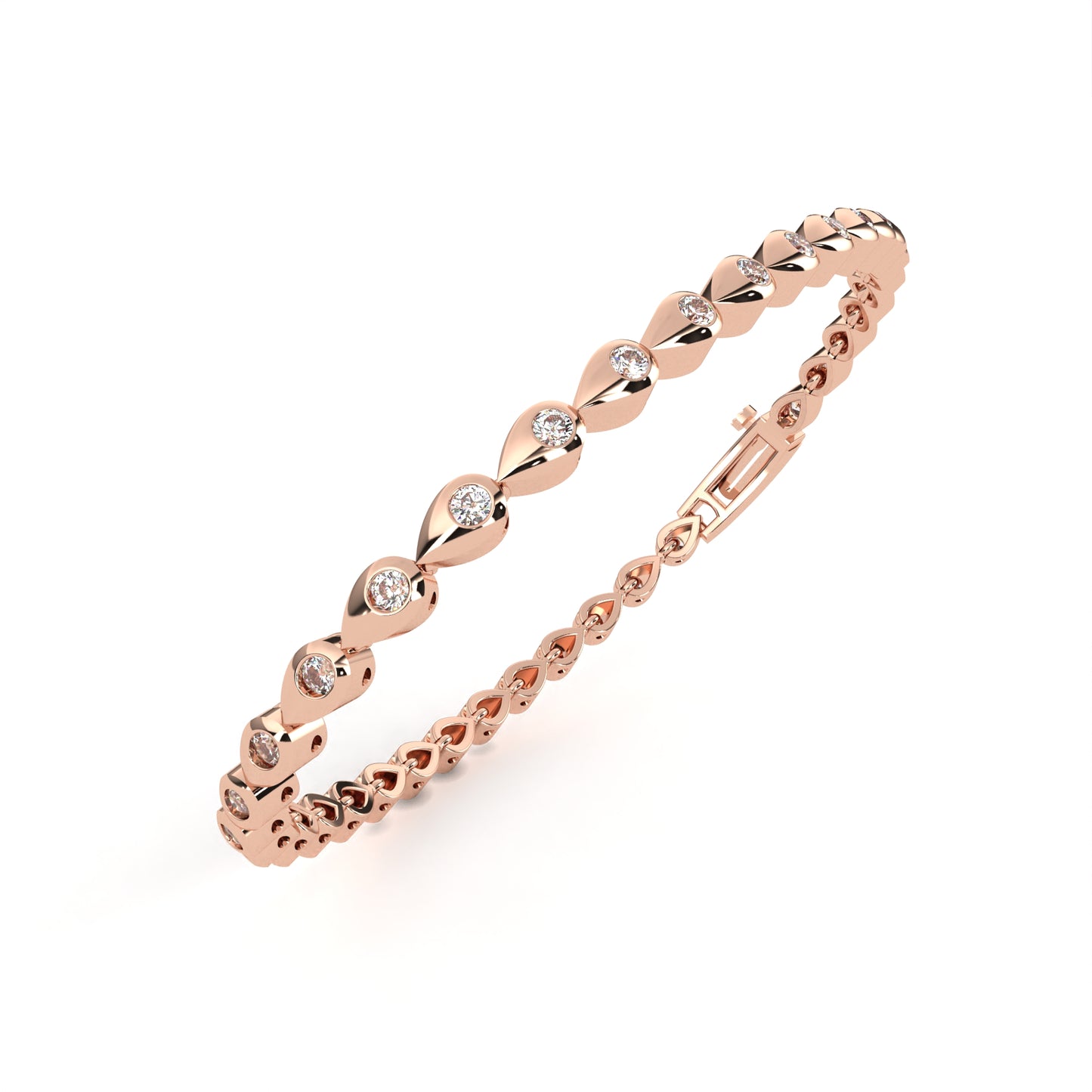 Ivory Shine Line Diamond Bracelet