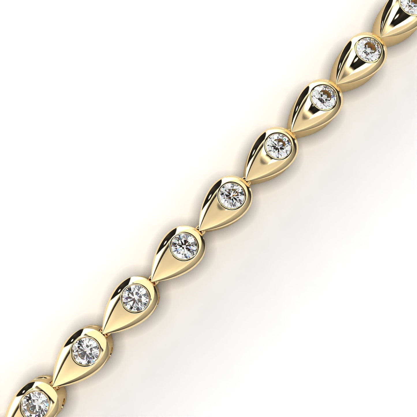 Ivory Shine Line Diamond Bracelet