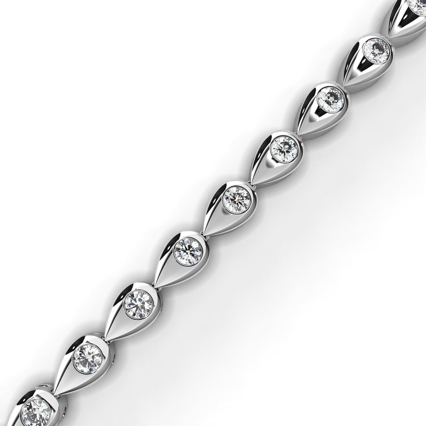 Ivory Shine Line Diamond Bracelet