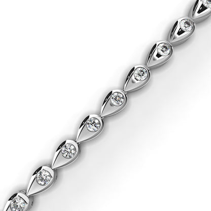 Ivory Shine Line Diamond Bracelet