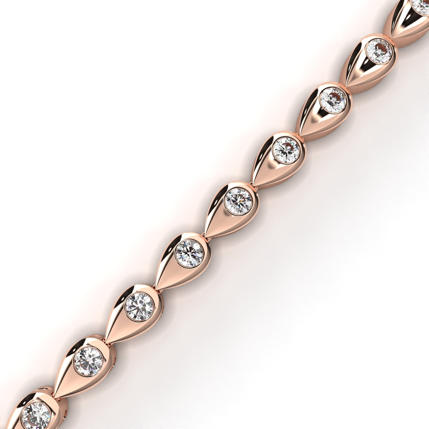 Ivory Shine Line Diamond Bracelet