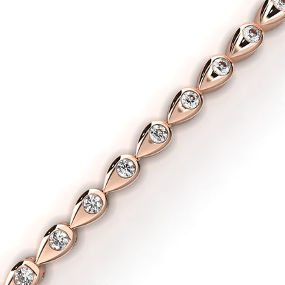 Ivory Shine Line Diamond Bracelet