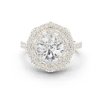 Starbind Circle Solitaire Ring