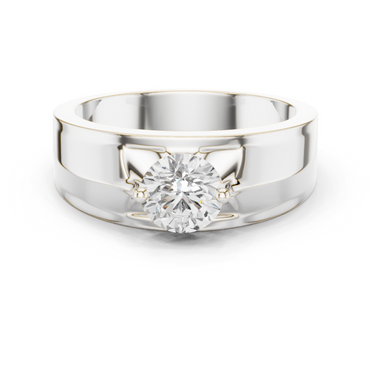 Zenith Solitaire Ring for Men