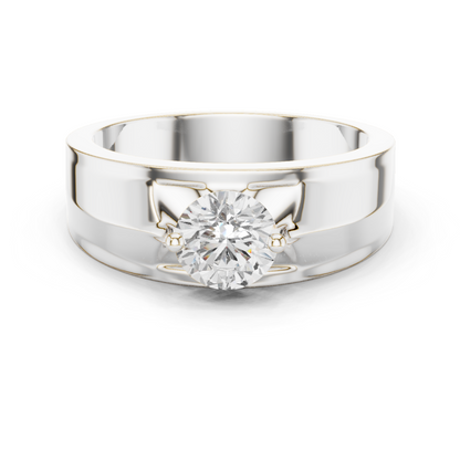 Zenith Solitaire Ring for Men