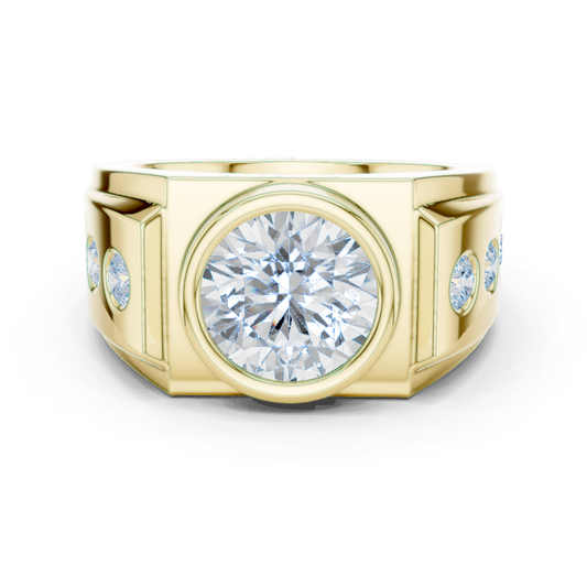 Phantom Stone Men Solitaire Ring