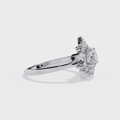 Bacio di Sole Solitaire Diamond Ring