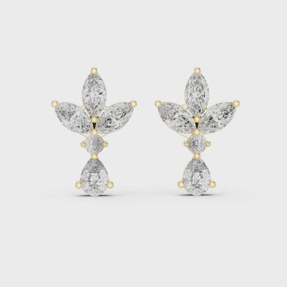 Petal Dusk Diamond Earrings