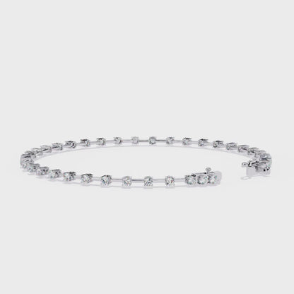 Starlit Veil Diamond Bracelet