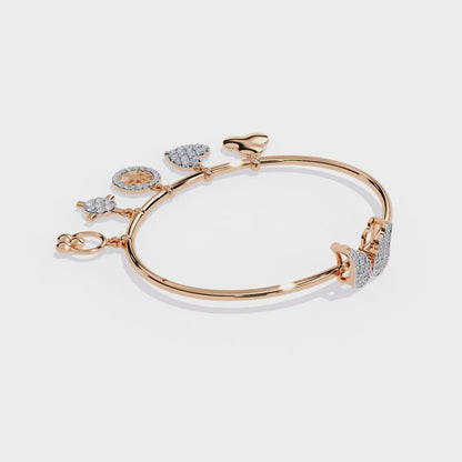 Whispering Charms Diamond Bracelet