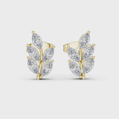 Marqessa Curl Diamond Earrings