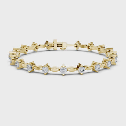 Starlight Spine Diamond Bracelet