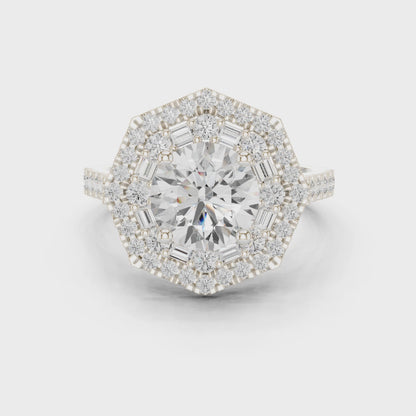 Starbind Circle Solitaire Ring