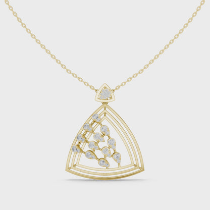 Crowned Radiance Diamond Pendant