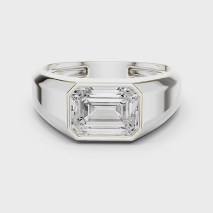 Echelon Solitaire Diamond Ring for Men