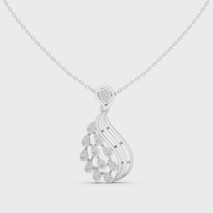 Gilded Whisper Diamond Pendant