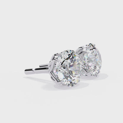 Signature Spark Cushion Solitaire Studs