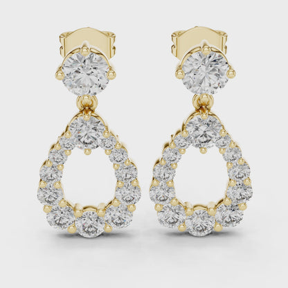 Aurielle Halo - The Circle of Light Diamond Earrings