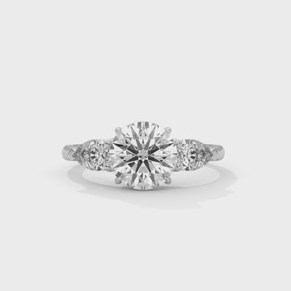 Crystal Whisper Solitaire Ring