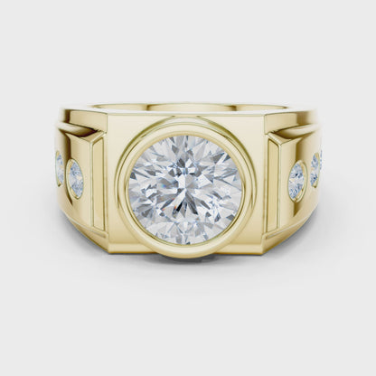 Phantom Stone Men Solitaire Ring