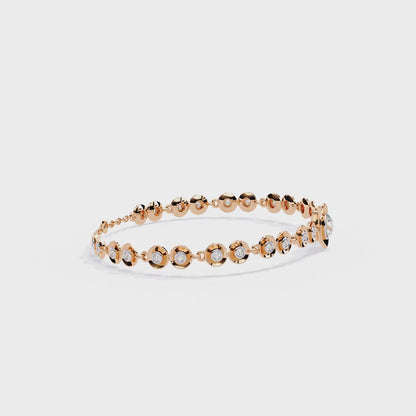 Golden Whisper Diamond Bracelet